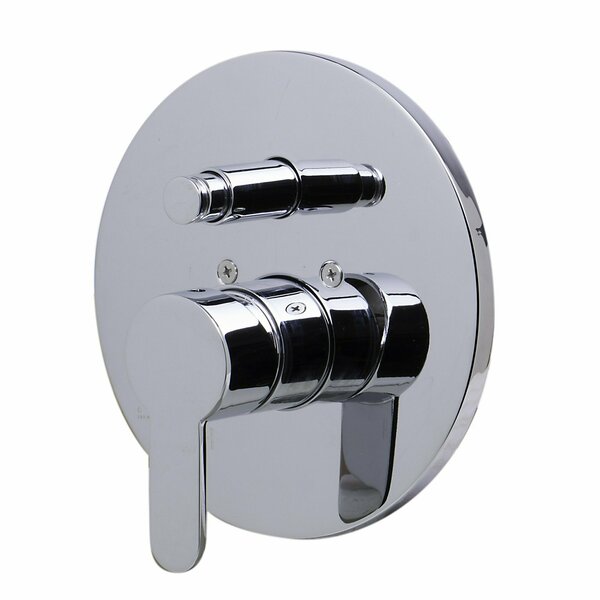Alfi Brand Polished Chrm Shower Valve Mixer W/ Rounded Lever Handle and Diverter AB3101-PC